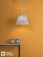 English Heritage St John Street Blue Cotton Empire Shade 35cm